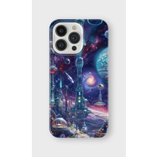Karsu Design iPhone 14 Pro Uyumlu Baskılı Şeffaf Telefon Kılıfı | Koleksiyon: Cyberpunk Theme