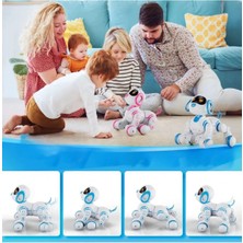 Vardem Kutulu Uzaktan Kumandalı Full Fonksiyon Şarjlı Işıklı, Müzikli Interaktif Robot Köpek ve Kedi