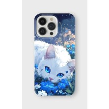 Karsu Design iPhone 15 Pro Uyumlu Baskılı Şeffaf Telefon Kılıfı | Koleksiyon: Minimal Cat Line Art