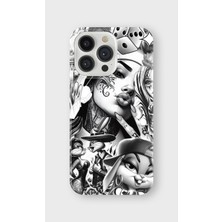 Karsu Design iPhone 15 Pro Uyumlu Baskılı Şeffaf Telefon Kılıfı | Koleksiyon: Drip Art