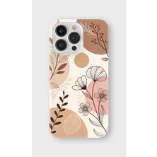 Karsu Design iPhone 14 Pro Uyumlu Baskılı Şeffaf Telefon Kılıfı | Koleksiyon: Minimal Floral Line Art