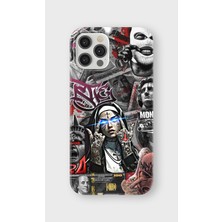Karsu Design iPhone 12 Pro Uyumlu Baskılı Şeffaf Telefon Kılıfı | Koleksiyon: Drip Art