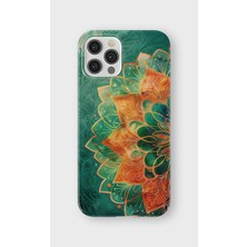 Karsu Design iPhone 12 Pro Uyumlu Baskılı Şeffaf Telefon Kılıfı | Koleksiyon: Mandala Art