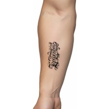 Gerçekci Minimal Keepcalm Yazılı Model Geçici Dövme Tattoo Yapıştırma Sticker