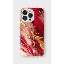 Karsu Design iPhone 15 Pro Uyumlu Baskılı Şeffaf Telefon Kılıfı | Koleksiyon: Marble And Gold Luxury
