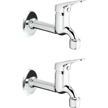 Sylar 2li Aç Kapa Mix Lavabo Musluk Wc Lavabo Uzun Musluk Perlatörlü