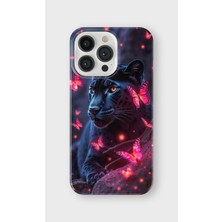 Karsu Design iPhone 14 Pro Max Uyumlu Baskılı Şeffaf Telefon Kılıfı | Koleksiyon: Minimal Black Panther