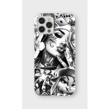 Karsu Design iPhone 12 Pro Max Uyumlu Baskılı Şeffaf Telefon Kılıfı | Koleksiyon: Drip Art