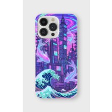 Karsu Design iPhone 16 Pro Uyumlu Baskılı Şeffaf Telefon Kılıfı | Koleksiyon: Vaporwave Retro
