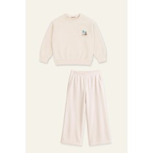 Lucky Baby Kids Kız Çocuk Polar Ikili Takım - Krem