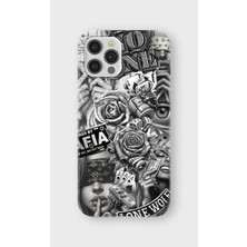 Karsu Design iPhone 12 Pro Uyumlu Baskılı Şeffaf Telefon Kılıfı | Koleksiyon: Drip Art