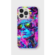 Karsu Design iPhone 16 Pro Uyumlu Baskılı Şeffaf Telefon Kılıfı | Koleksiyon: Vaporwave Retro