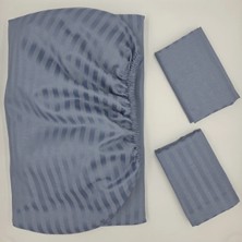 Pınarhome collection Saten Lastikli Çarşaf + Kapaklı Yastık Kılıfı (Yüksek Köşe Derinliği ) ***son Trend***