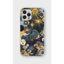 Karsu Design iPhone 12 Pro Max Uyumlu Baskılı Şeffaf Telefon Kılıfı | Koleksiyon: Moon Phases