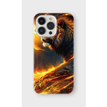 Karsu Design iPhone 13 Pro Uyumlu Baskılı Şeffaf Telefon Kılıfı | Koleksiyon: Majestic Lion