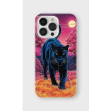 Karsu Design iPhone 13 Pro Max Uyumlu Baskılı Şeffaf Telefon Kılıfı | Koleksiyon: Minimal Black Panther