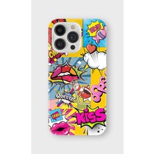 Karsu Design iPhone 15 Pro Uyumlu Baskılı Şeffaf Telefon Kılıfı | Koleksiyon: Y2K Retro Patterns