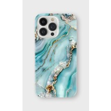 Karsu Design iPhone 14 Pro Max Uyumlu Baskılı Şeffaf Telefon Kılıfı | Koleksiyon: Marble And Gold Luxury