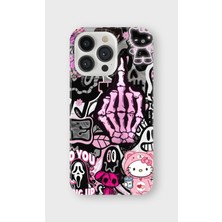 Karsu Design iPhone 13 Pro Max Uyumlu Baskılı Şeffaf Telefon Kılıfı | Koleksiyon: Y2K Girl Aesthetic