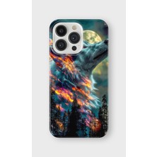 Karsu Design iPhone 15 Pro Max Uyumlu Baskılı Şeffaf Telefon Kılıfı | Koleksiyon: Alpha Wolf