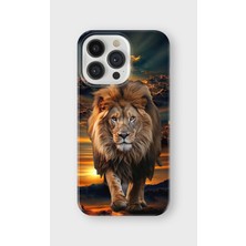 Karsu Design iPhone 16 Pro Uyumlu Baskılı Şeffaf Telefon Kılıfı | Koleksiyon: Majestic Lion