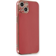 Hsc Bilişim Iphone 13 Kılıf Volet Silikon - Kırmızı