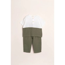 Lucky Baby Kids Müslin Yeşil Pantolon Takım