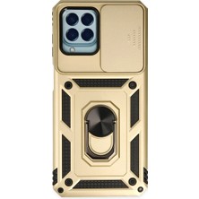 Hsc Bilişim Galaxy M33 Kılıf Pars Lens Yüzüklü Silikon - Gold