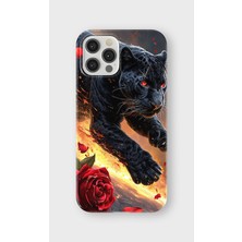 Karsu Design iPhone 12 Pro Uyumlu Baskılı Şeffaf Telefon Kılıfı | Koleksiyon: Minimal Black Panther