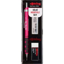 Rotring Okul Seti Tikky Rd Versatil Kalem 0.7+Min Silgi Hediyeli Ahududu Pembe