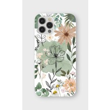 Karsu Design iPhone 12 Pro Max Uyumlu Baskılı Şeffaf Telefon Kılıfı | Koleksiyon: Minimal Floral Line Art
