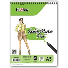 Herboy Sketch Marker Pad A5 200G/M2 40 Yaprak HRB-39631