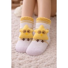 Gigi Giyim Pofuduk Kuş Desenli Kız Çocuk Çorap