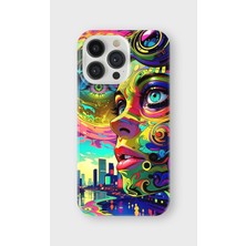 Karsu Design iPhone 14 Pro Max Uyumlu Baskılı Şeffaf Telefon Kılıfı | Koleksiyon: Vaporwave Retro
