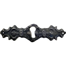 CT Stones Antika Tarz Dekoratif Pirinç Anahtar Ağızlığı - 28X104MM, Oksit