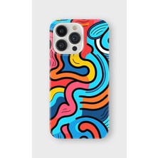 Karsu Design iPhone 16 Pro Max Uyumlu Baskılı Şeffaf Telefon Kılıfı | Koleksiyon: Minimal Geometric Patterns