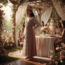 Ceyyiz 4 Parça Çocuk Bindallı Kına Elbisesi Mira Pembe