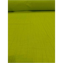 En 150 Fıstık Yeşili %100 Pamuk Müslin Kumaş Elbise Tunik Gömlek Yapımına Uygun