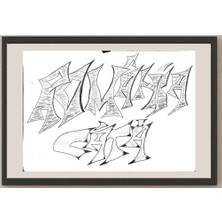 Karikatural Broncai Latalim 43X30CM Orijinal Karikatür BOD00981