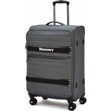 Discovery Orta Boy Kumaş Valiz Körüklü Ultra Hafif Sessiz 8 Tekerlek Geniş Hacim DSC-720