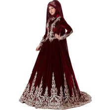 Ceyyiz Tesettür Modeli Bindallı Kına Elbisesi Lavin