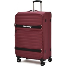 Discovery Büyük Boy Kumaş Valiz Körüklü Ultra Hafif Sessiz 8 Tekerlek Geniş Hacim DSC-720