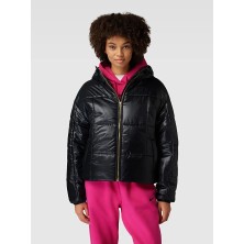 Nike Kadın Sportswear Classic Puffer Shine Siyah Mont L Uzun Kol Midi Kesim