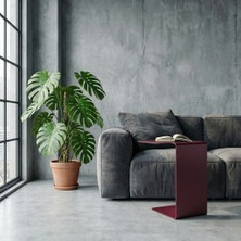 Modilab Modern Metal Yan Sehpa/minimal C Sehpa/ Salon, Koltuk Yanı Sehpası