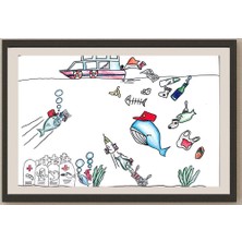 Karikatural Sung Lok Hin 35X25CM Orijinal Karikatür BOD00983