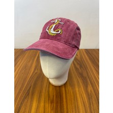 Hamze Denizci Çapa Nakış Vintage Eskitme Yıkamalı Unisex Cap Şapka