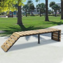 An Dekor Bahçe Oturma Bankı Park Alanı Eğimli Bank