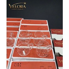 6'lı Turuncu Servis Sürahi Bardakları