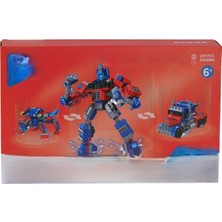 tp P626006-KARMA Dönüşen Robotlar Block Oyuncak-Kırmızı