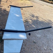 An Dekor Balkon Duvarı Çamaşır Kurutma Askılığı Siyah